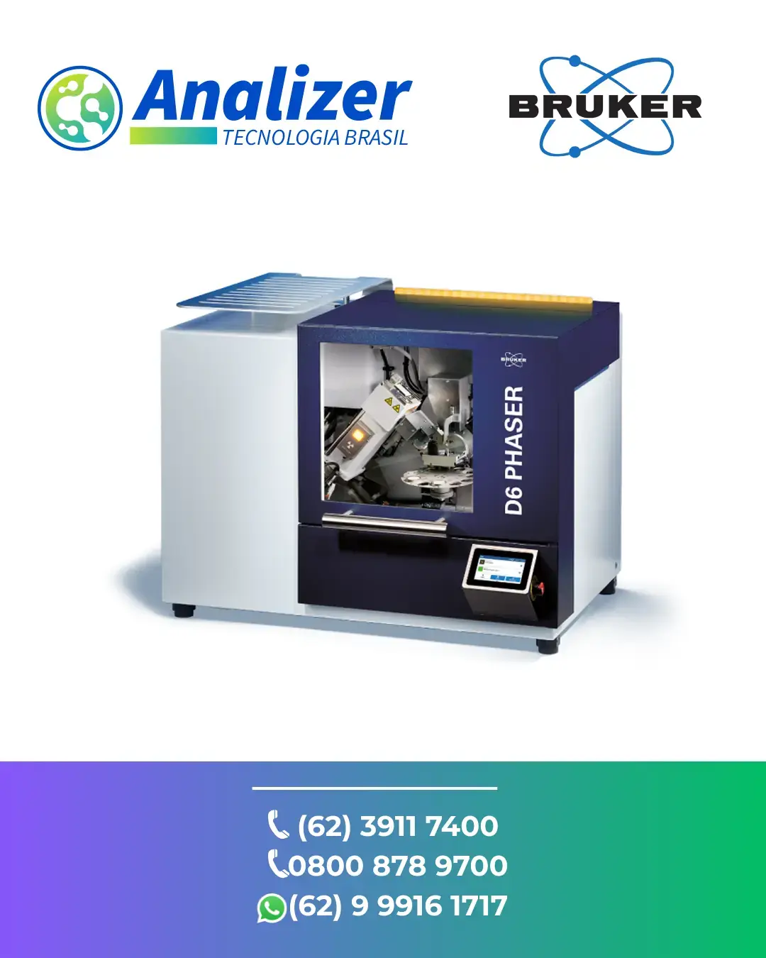 CONSERTO EM DIFRATOMETRO DE RAIOS X D6 PHASER BRUKER BRASIL
