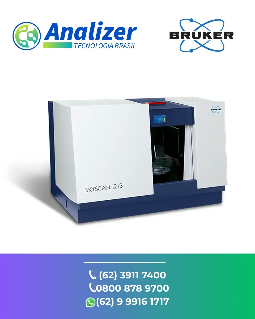 CONSERTO MICROSCOPIO 3D DE RAIOS X SKYSCAN 1273 BRUKER BRASIL