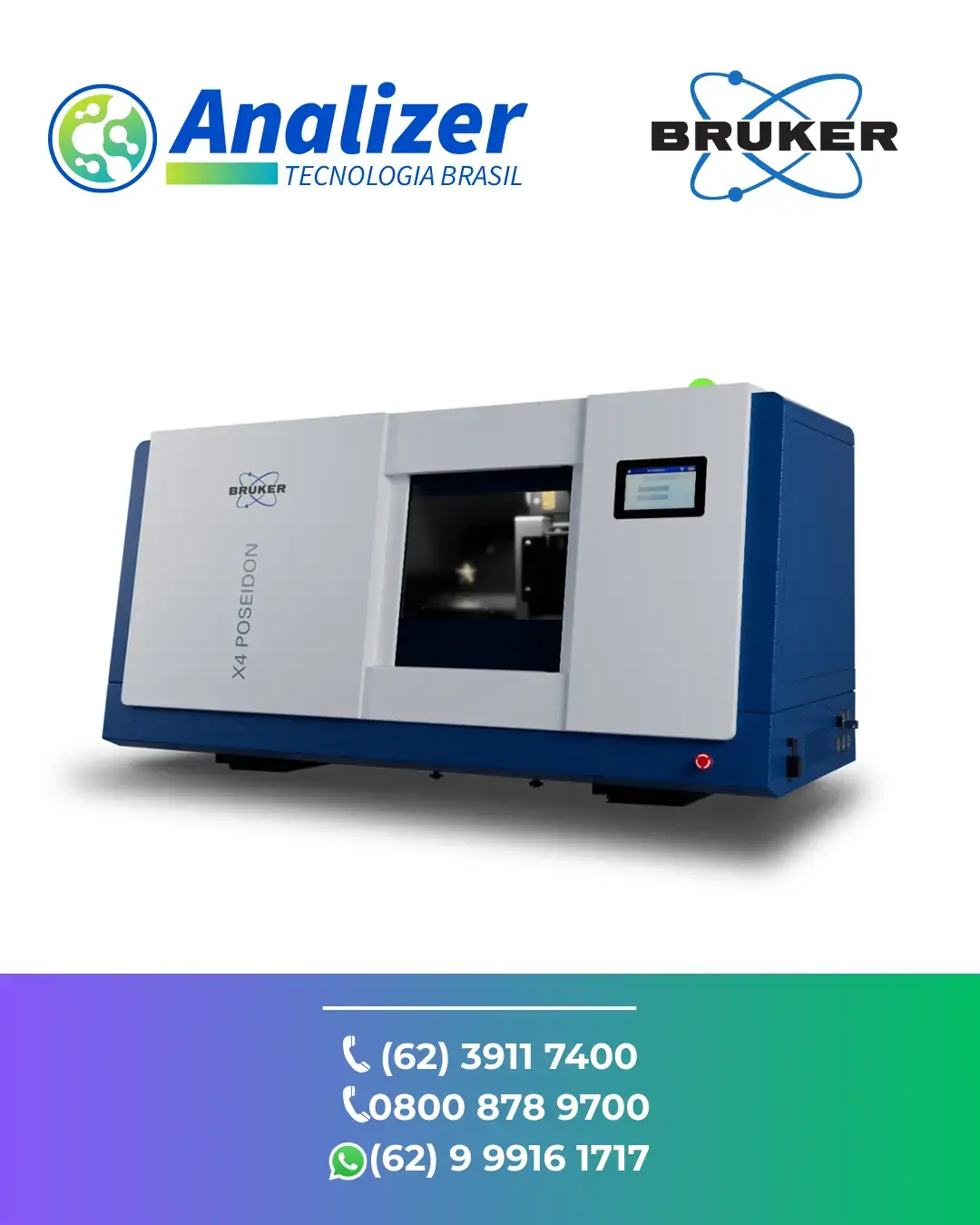 CONSERTO MICROTOMOGRAFO DE RAIOS X X4 POSEIDON BRUKER BRASIL