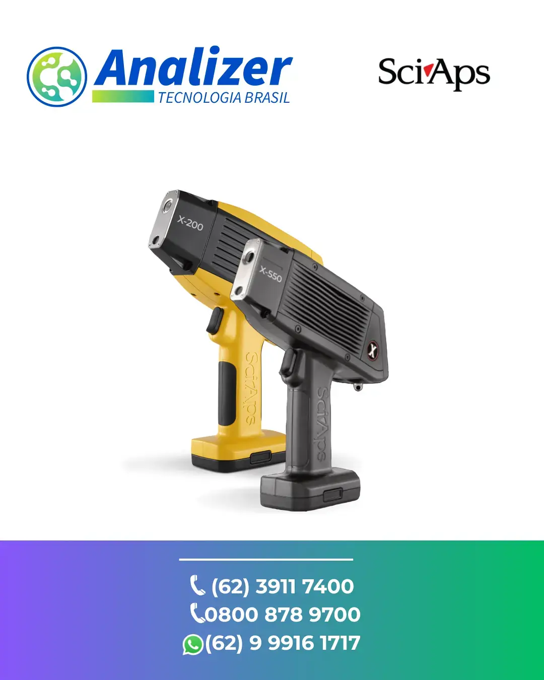 MANUTENÇÃO ANALISADOR XRF X 200 X 550 SERIES SCIAPS BRASIL