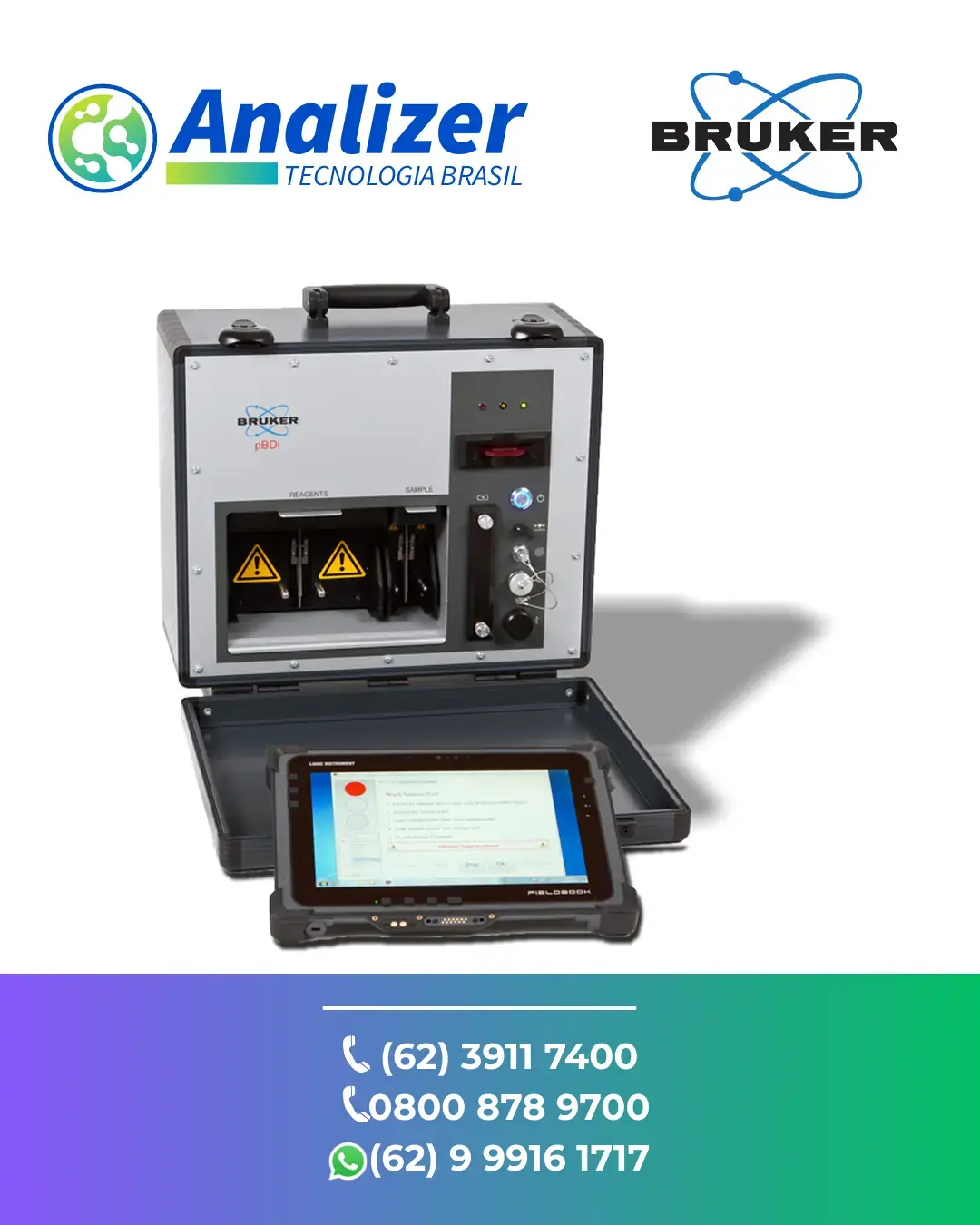 REPARO DE DETECTOR BIOLOGICO PORTATIL PBDI BRUKER BRASIL